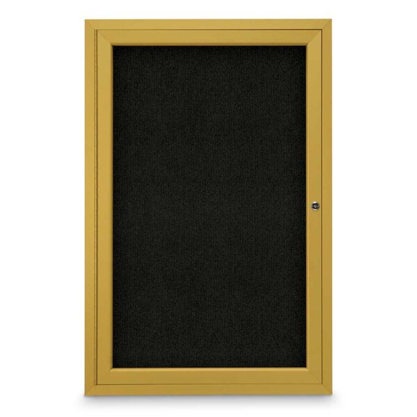 Sliding Door Indoor Enclosed Corkboard, 7